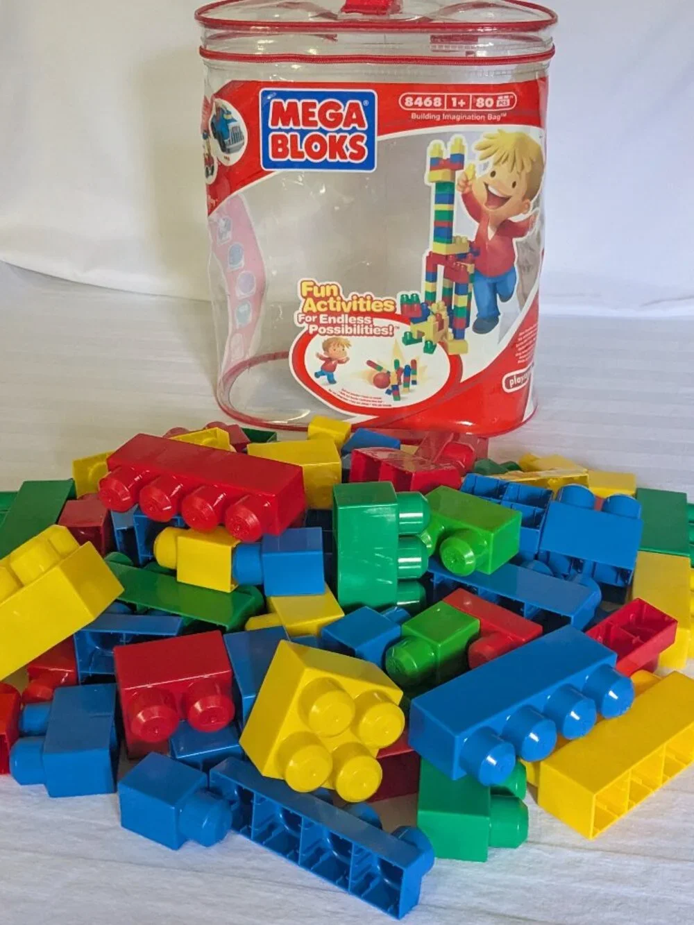 Bag of Mega Bloks Big Building Bloks for Ages 1 & up